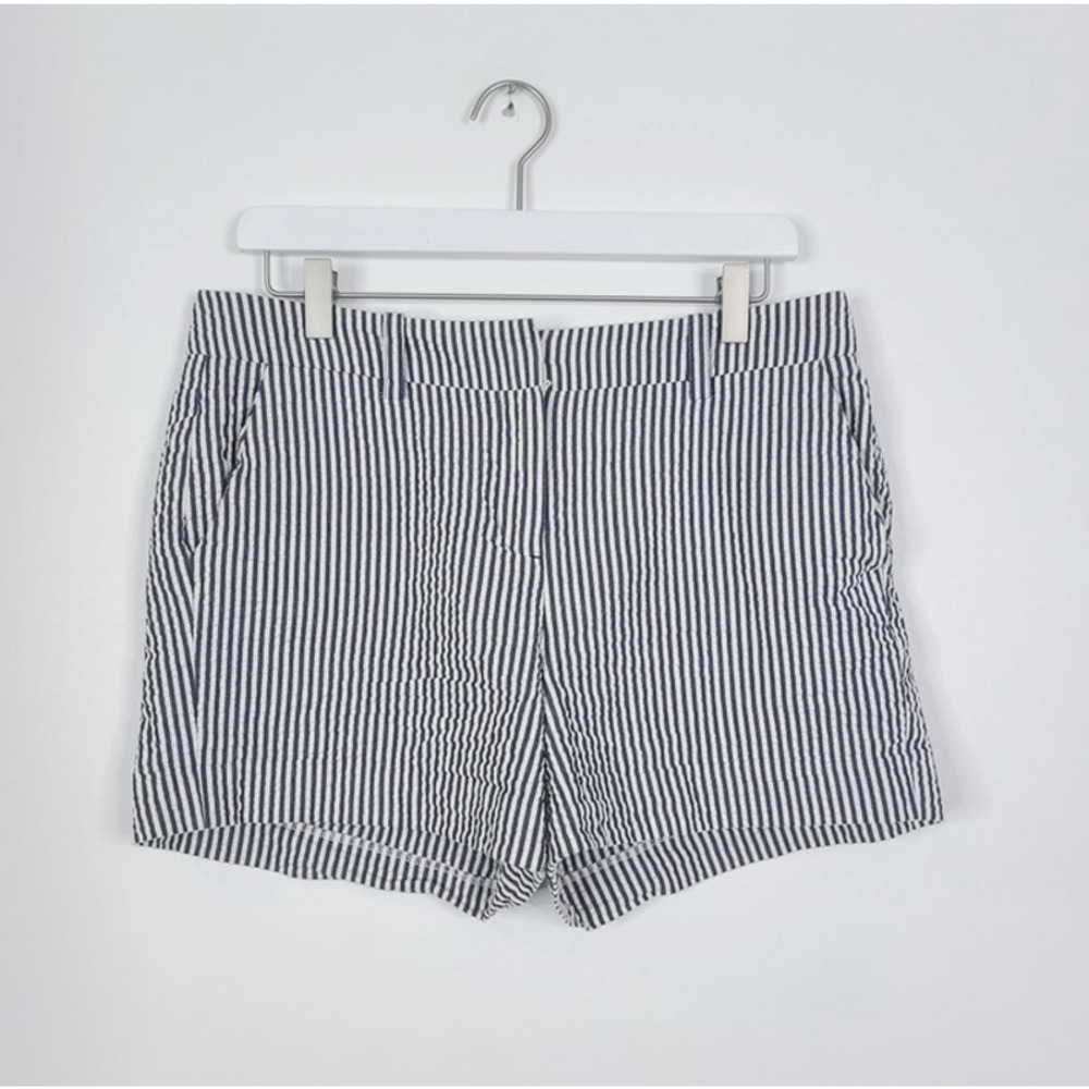 Sandro Navy and White Striped Women’s Shorts